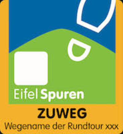 Plakette EifelSpure Zuweg Logo Plakette EifelSpure Zuweg